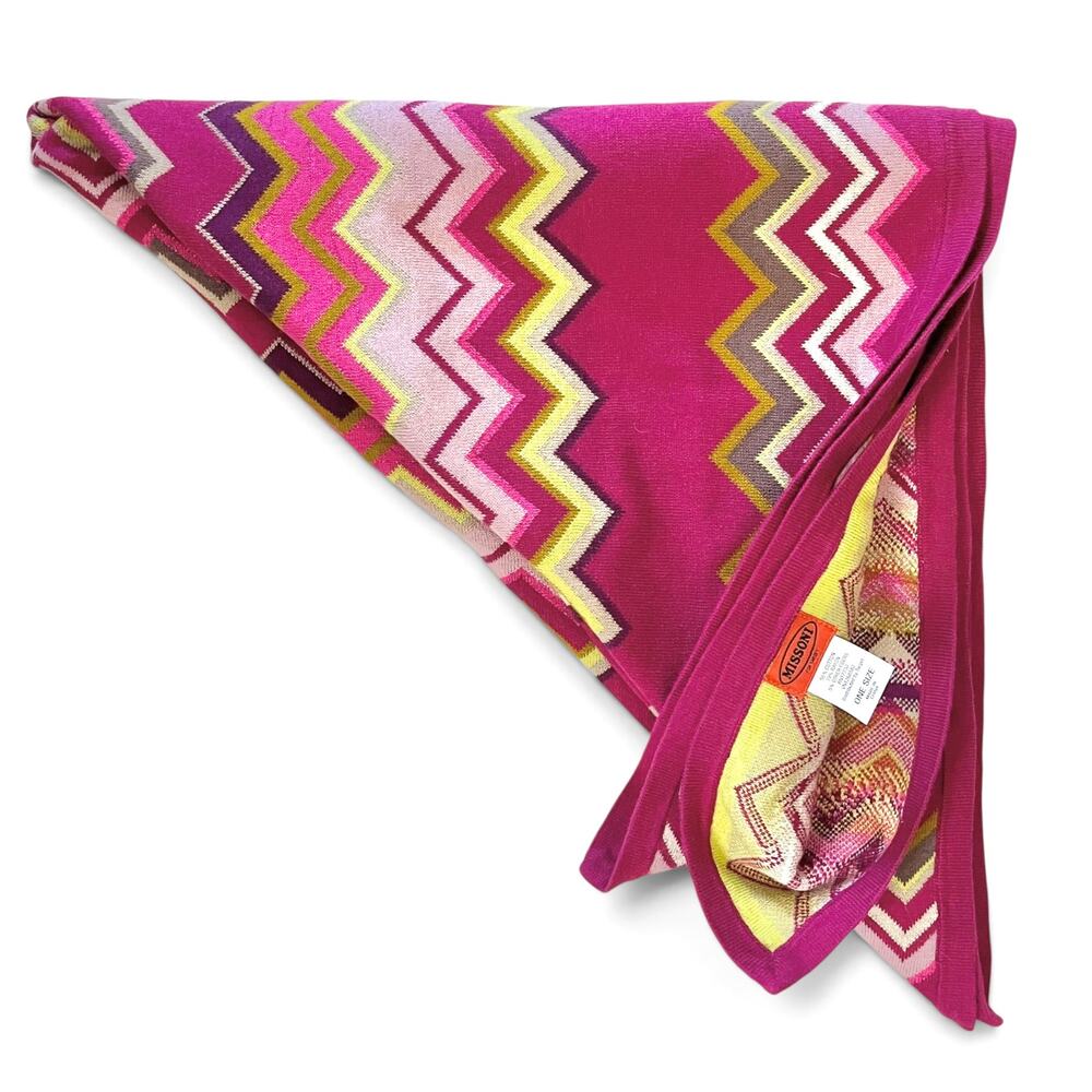Missoni x Target Passione Chevron Metallic Knit Baby Blanket/Womens Square Scarf
